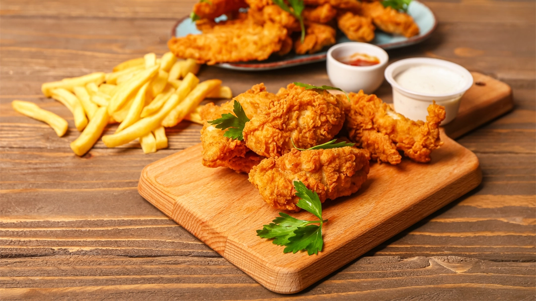 Healthy Baked Chicken Nuggets and Air Fryer Fries