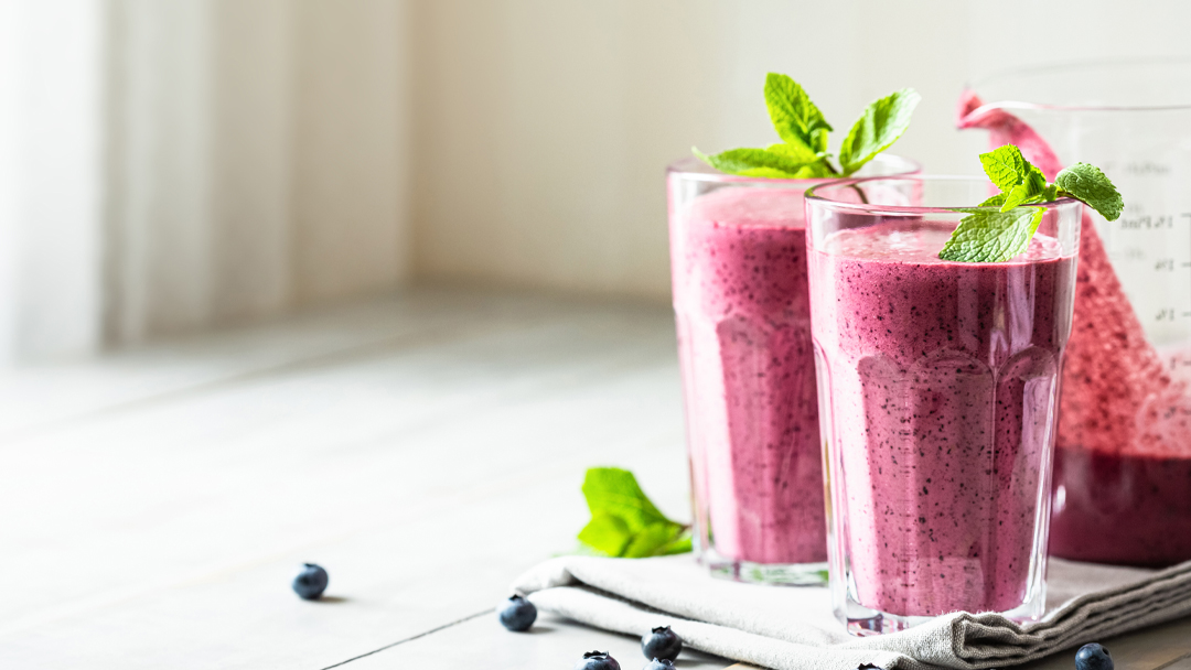 Smoothie με Μούρα και Πρωτεΐνη